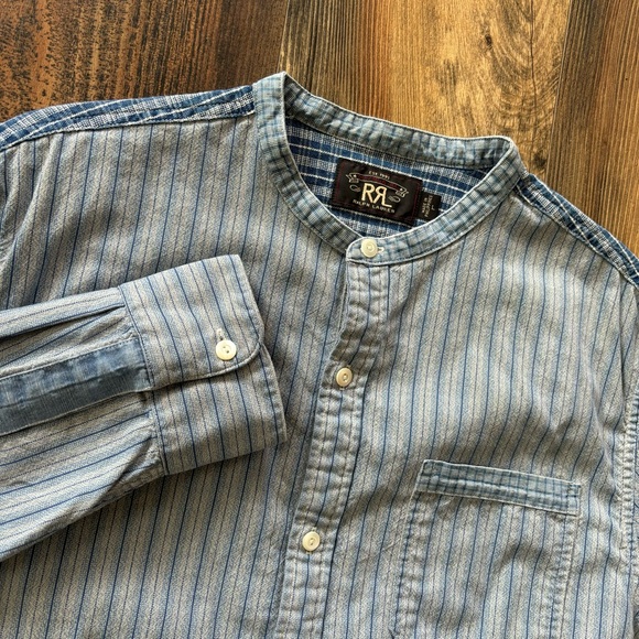 Double RL‎ RRL Ralph Lauren Western Button Up Shirt,  Men’s Size L, Denim Style - Picture 1 of 15